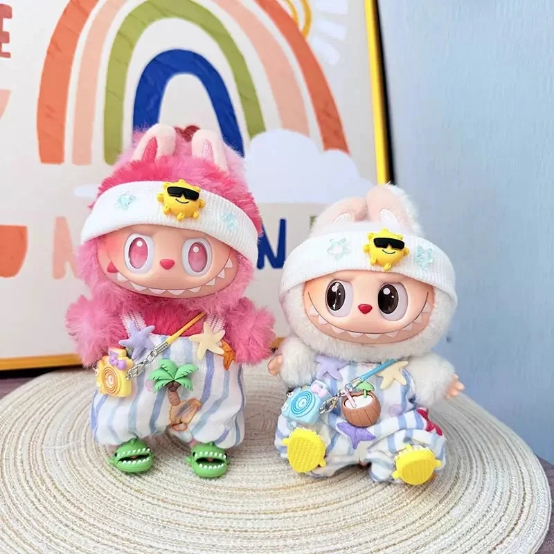 

For Labubu Coco Tree Style Doll Outfit Set Replacement Beach Party Clothing Pullip Sitting Figure Accessories Toy Dolls Clothes