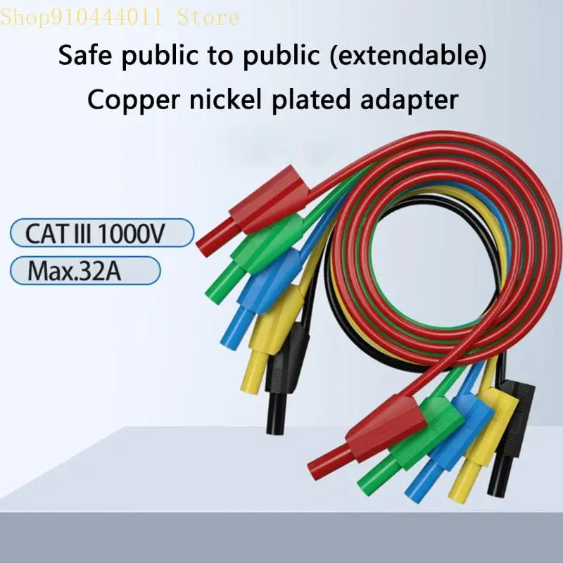 28gf forti tappi banana da 4 mm Cavi prova 5 pc Creno sicurezza del filo silicone flessibile Installazione semplice per