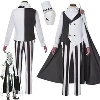 Anime Nikolai Gogol Cosplay Costume Clothes Bungou BSD Season 4 Nikolai Cosplay Cloak Cape Wig