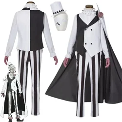 Anime Nikolai Gogol Costume Cosplay Vestiti Bungou BSD Stagione 4 Nikolai Cosplay Mantello Mantello Parrucca