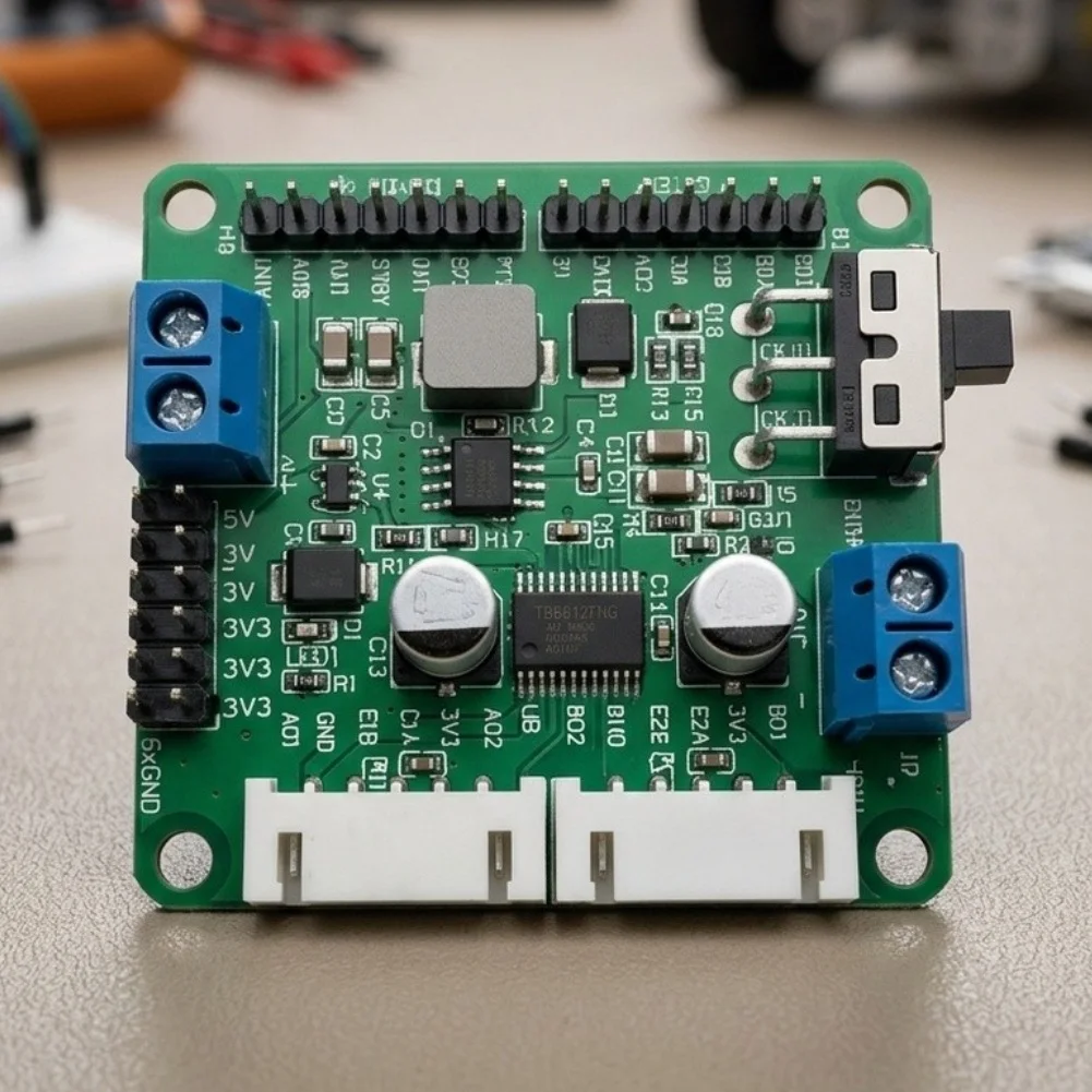 TB6612FNG Dual H-Bridge Motor Driver Module for Embedded For Robotics Development 7x7x2cm PCB 2A Per Output Channel