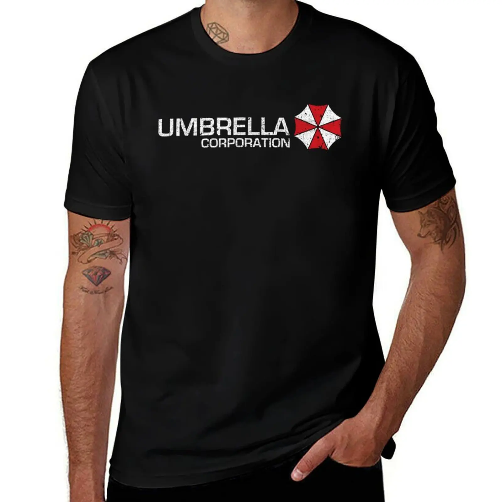 Umbrella Corporation T-Shirt Big Size Short Sleeve Casual Top