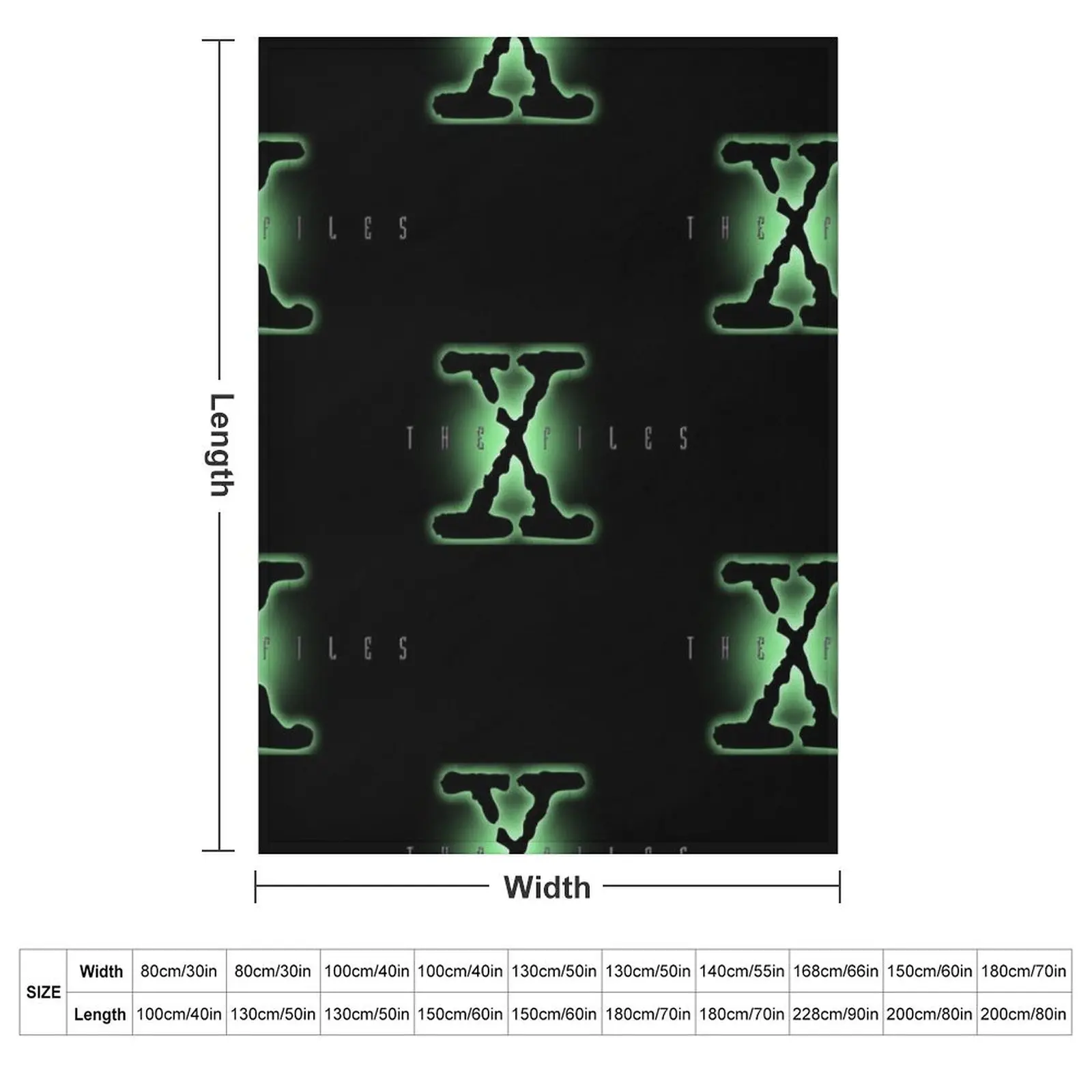 The X files Throw Blanket couch cozy soft plush fuzzy picnic outdoor blanket