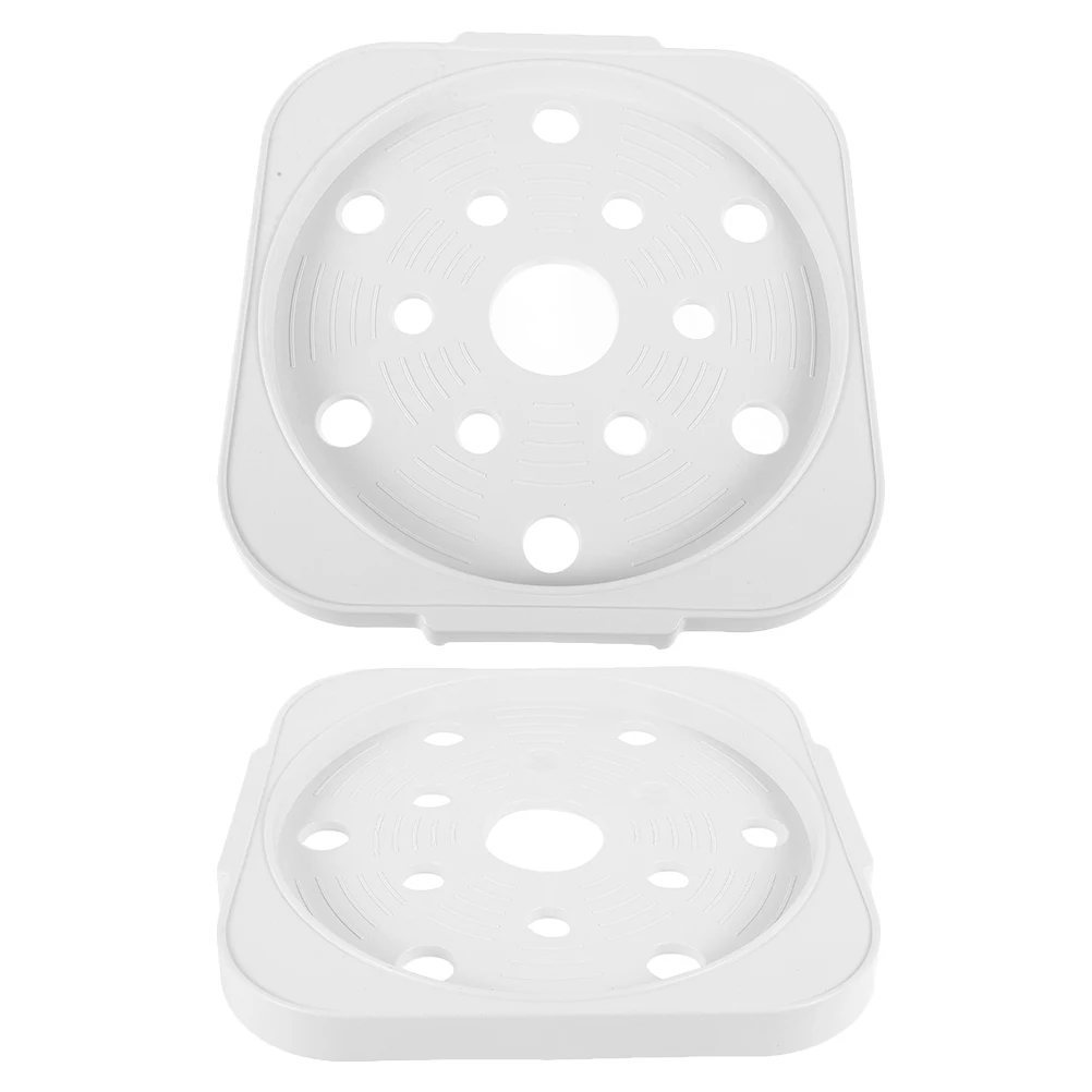 

2pcs Gas Tank Holder Plastic Stand with Wheels Cylinder Base Tray for Flowerpot White Storage Organization