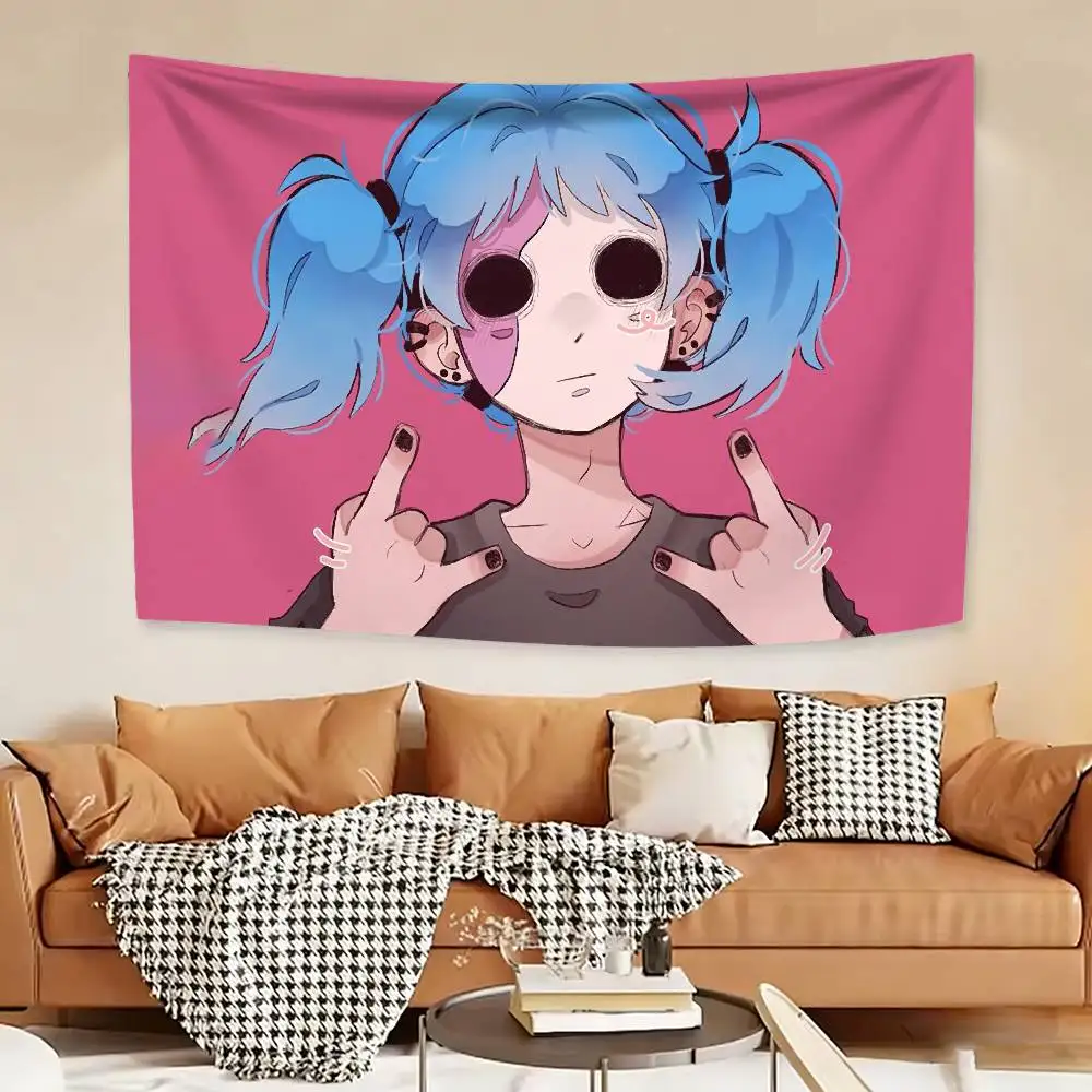 

S-Sally Game F-Face Flags Wall Hanging Background Art Banner for Bedroom Home Outdoor Decor