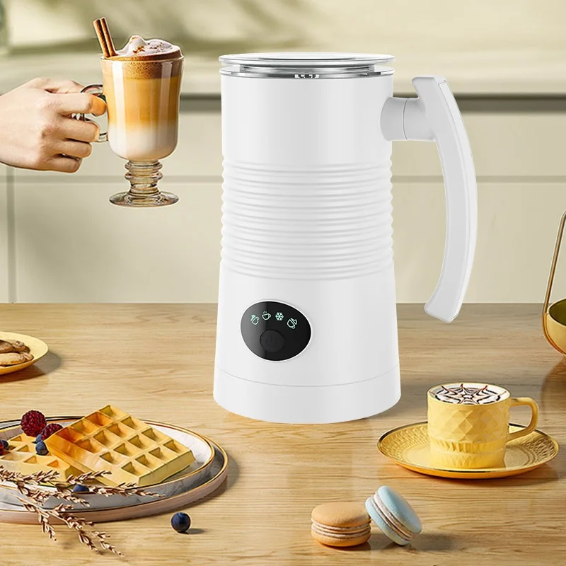 ماكينة صنع رغوة الحليب الكهربائية المنزلية الساخنة والباردة الأوتوماتيكية بالكامل، كوب خلاط حليب القهوة #2