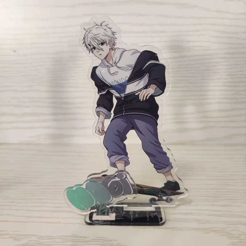 BLUE LOCK Anime Figure Mikage Reo Itoshi Rin Acrylic Stands Bachira Meguru Model Skateboarding Style Desk Decor Toy Fans Gift