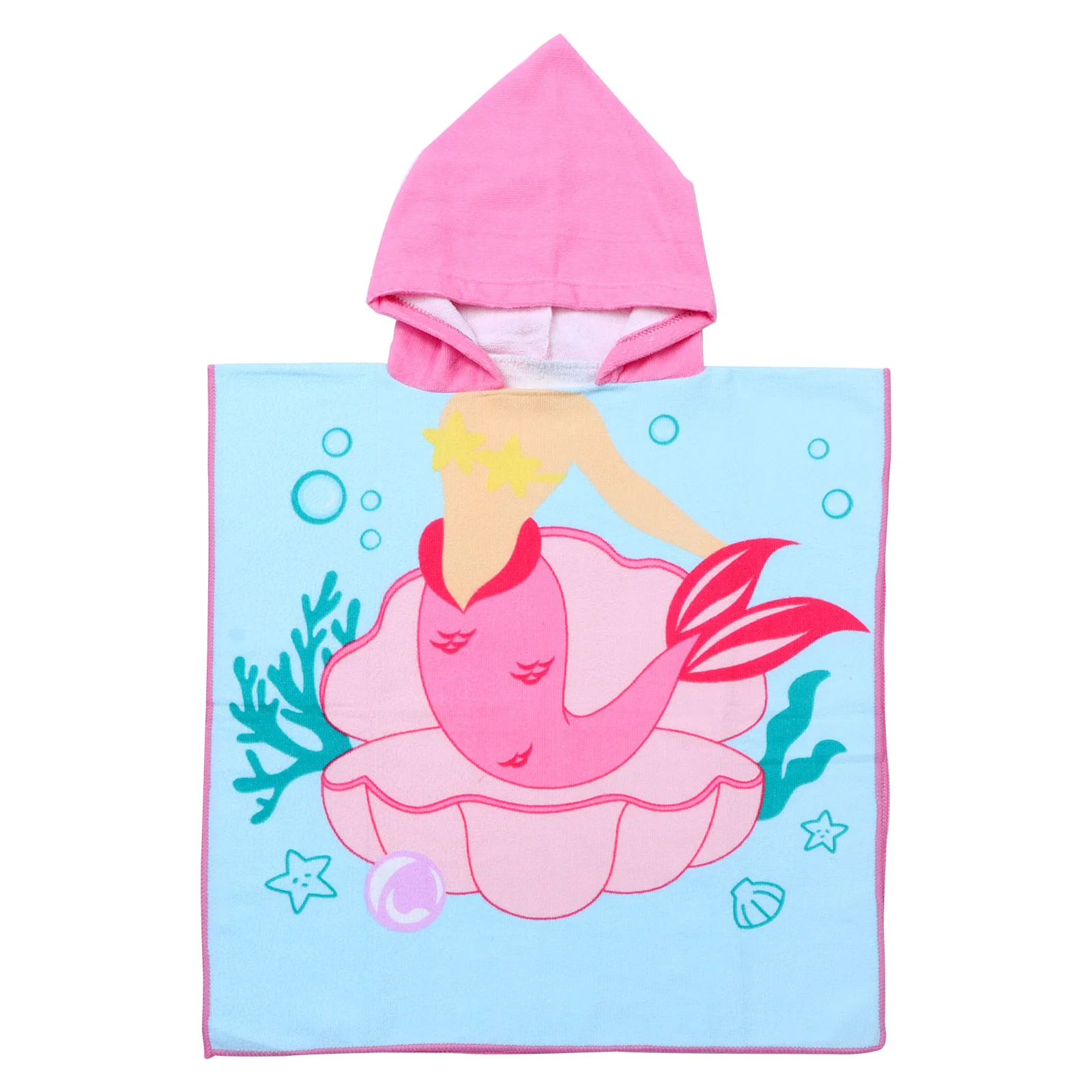 Children's Bath Towel Absorbent Baby Towels Microfiber Breathable Kids Infant Printing Creative Bathrobe