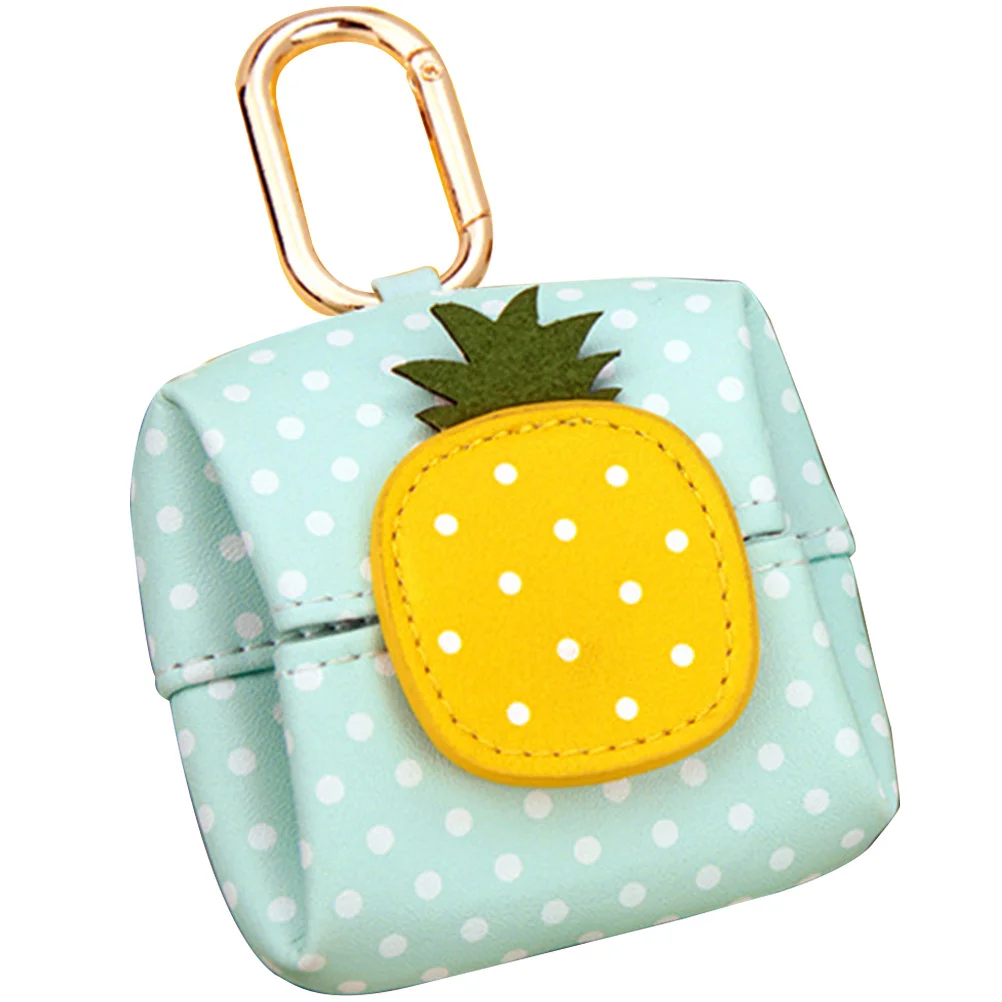 

Fruit Pattern Small Change Purse Cute Coin Pouch For Wireless Earbuds Case Cartoon Headphone Holder Travel