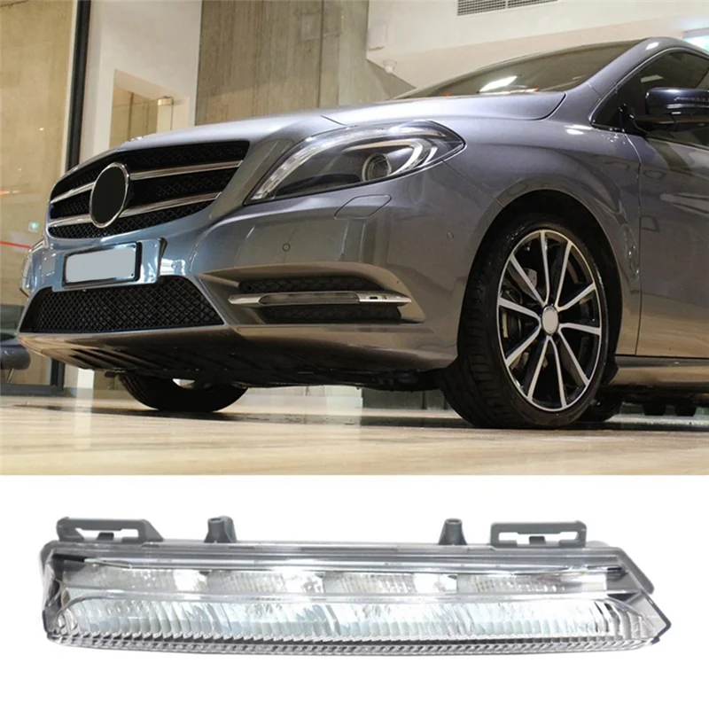 LED Day Running Light para carro, Faróis de nevoeiro dianteiros esquerdos, Montagem de luzes de advertência para Mercedes Benz A B CLASS W246 2049069100