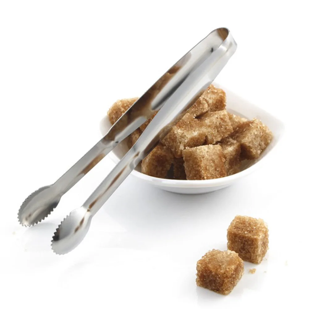Party Stainless Steel Bar Utensil Tea Dessert Bread Ice Tongs Cube Sugar Tongs Food Serving Clip Kitchen Accessories
