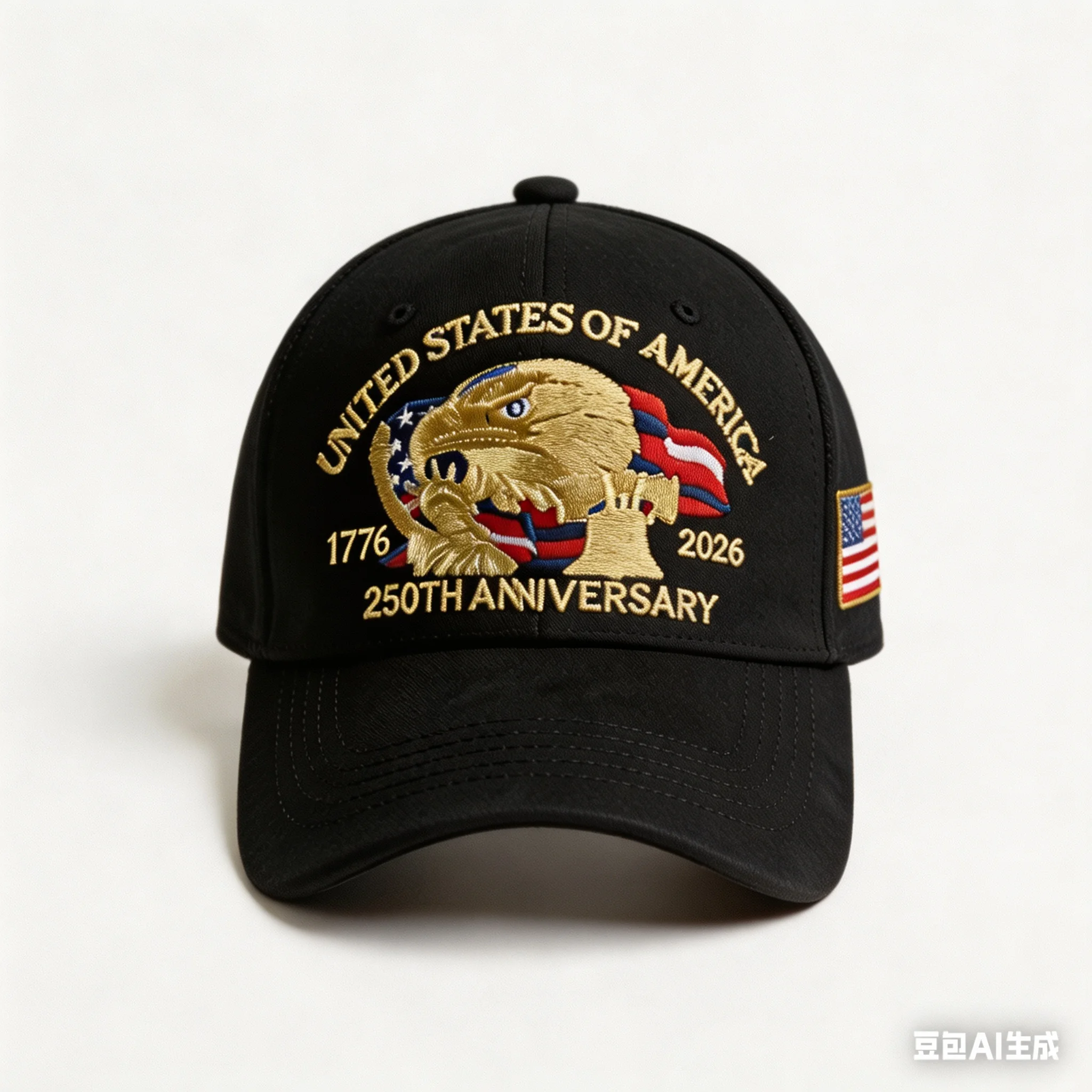 250th Anniversary Twill Baseball Cap of Denim America Flag Cap Jean Cap Unisex Sun Hat Visor Cap