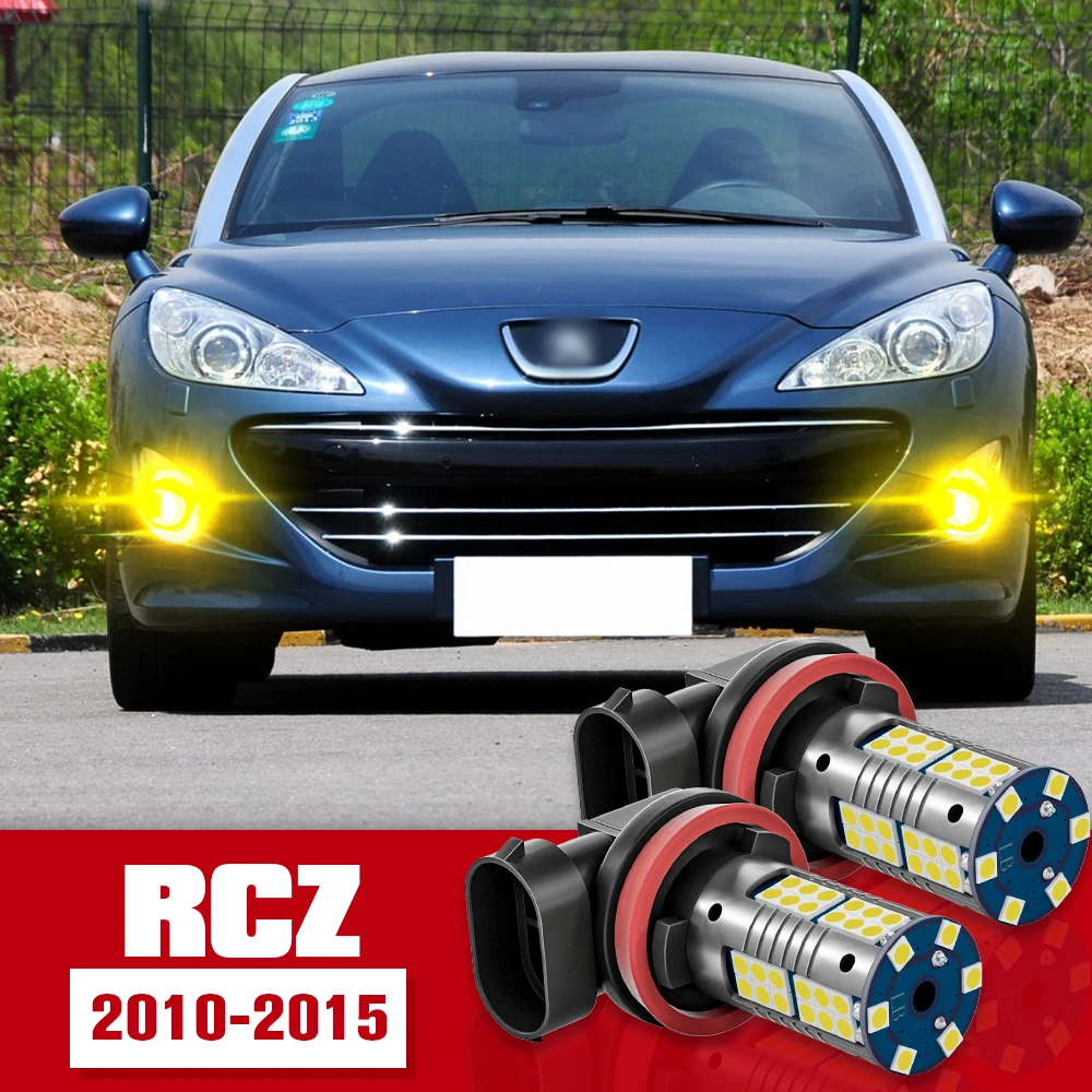 

2pcs Front Fog Light Accessories LED Bulb Lamp For Peugeot RCZ 2010-2015 2011 2012 2013 2014