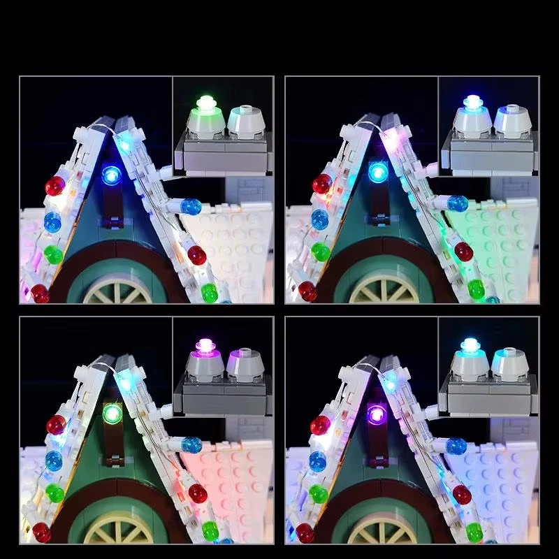 BRIXSPARK LED Lights Kit for Lego 10275 MOC Building Blocks, USB DIY Lights Set For Lego Elf House, Model Bricks Not Included view 5