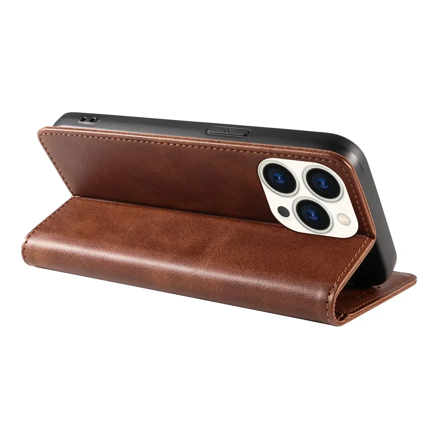 Роскошный кожаный защитный чехол для телефона iPhone 15 14 13 12 11 Pro Max X XR XS Max 7 8 Plus SE 2020, чехол с отделением для карт