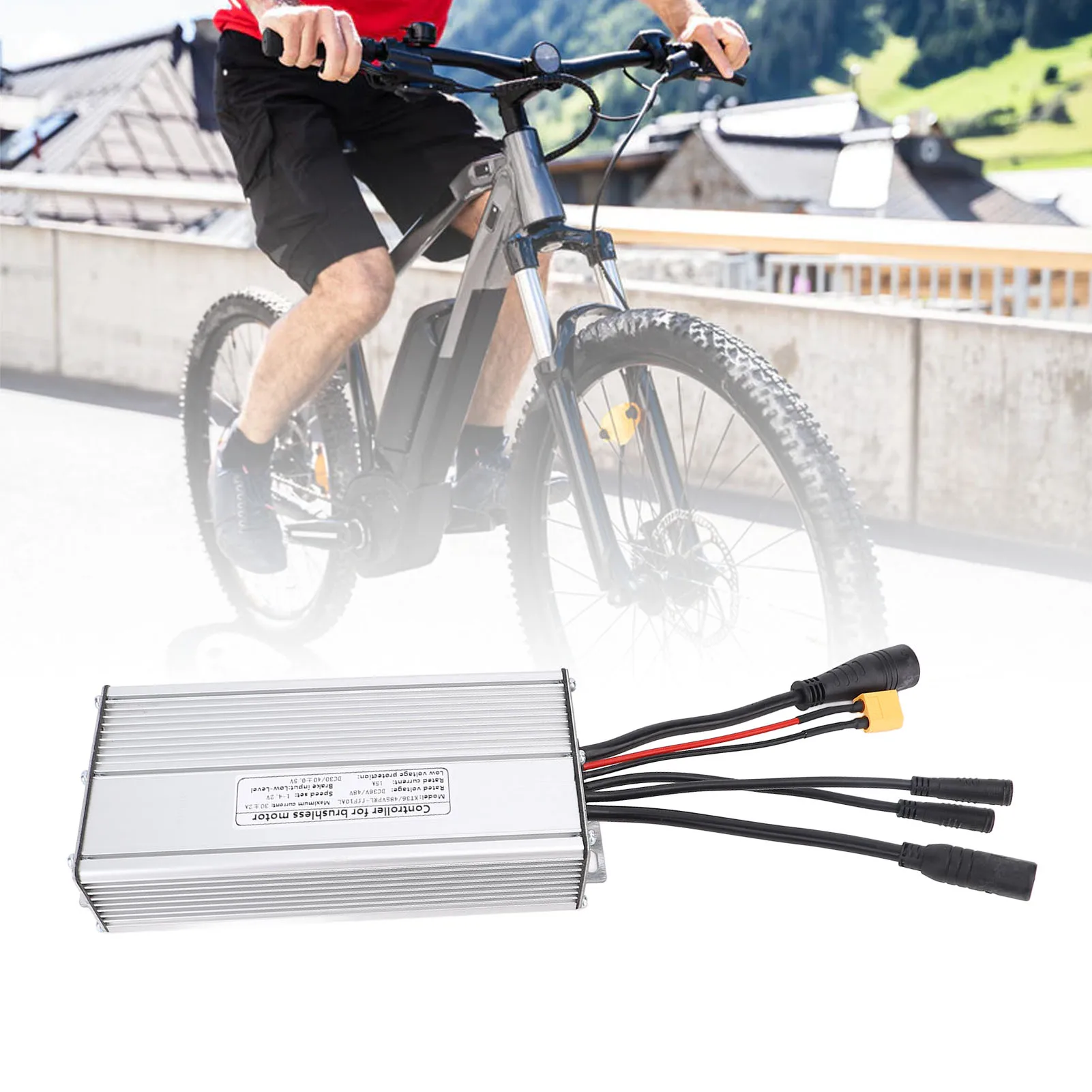 

Electric Bike Speed Controller Sine Rain Proof Connector Aluminum Alloy Electric Bike Controller for 36V 48V 1000W Motor