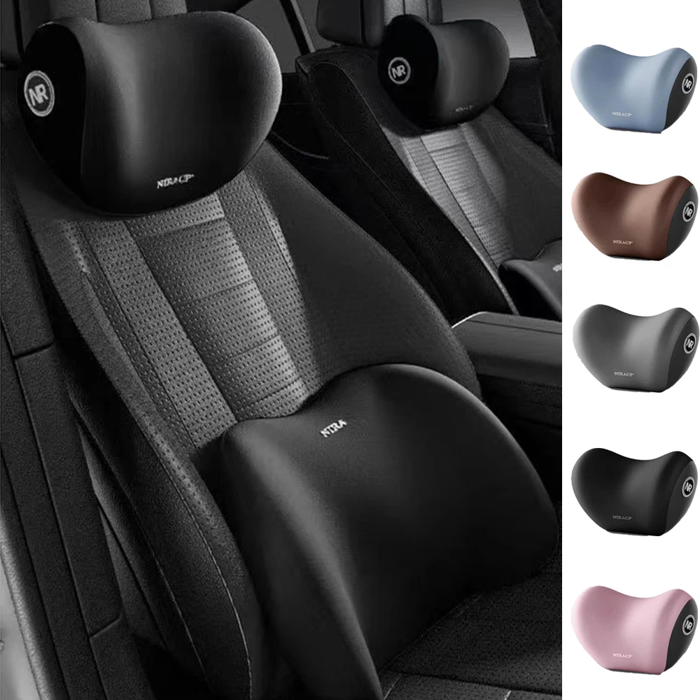 Car Seat Pillow For Genesis G70 G80 G90 Coupe Memory Foam Car Neck Pillow Protective Lumbar Back Support Car Headrest Cushion