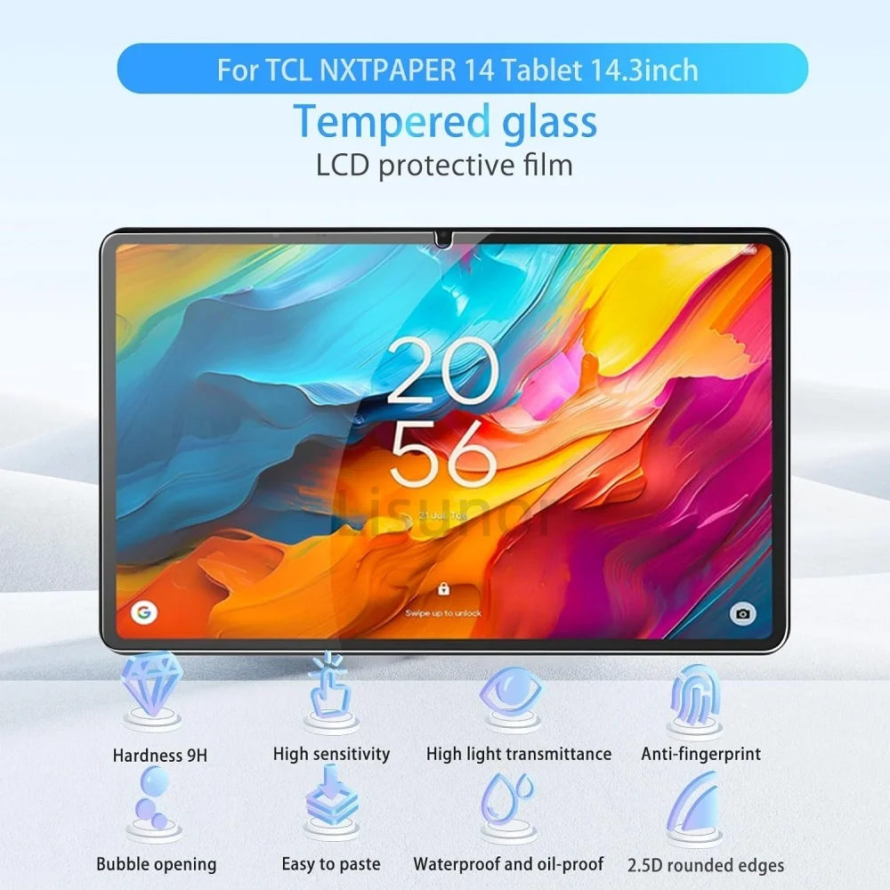 1 PCS Tempered Glass Tablet Screen Protector For TCL Tab NxtPaper 14 14.3 Inch Anti-Fingerprint HD Clear Protective Film