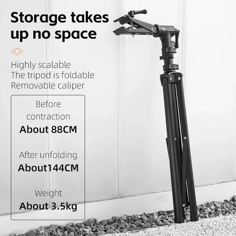 WEST BIKING Bicycle Repair Stand Rack Foldable Bike Storage Adjustable MTB Road Bike Maintenance Workstand Display Holder Indoor
