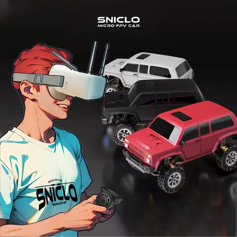 

2025 Sniclo Mini Fpv First Person Vision 1:43 Remote Control Car Rc 4wd Holiday Gifts Desktop Toy Off Road Vehicle Enano8031