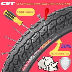 CST 14Inch Thickened puncture resistant tire 14X2.125 2.50 16X2.125 2.50 3.0 18X2.125 Tyre 16 18 Inch E-BIKE tire