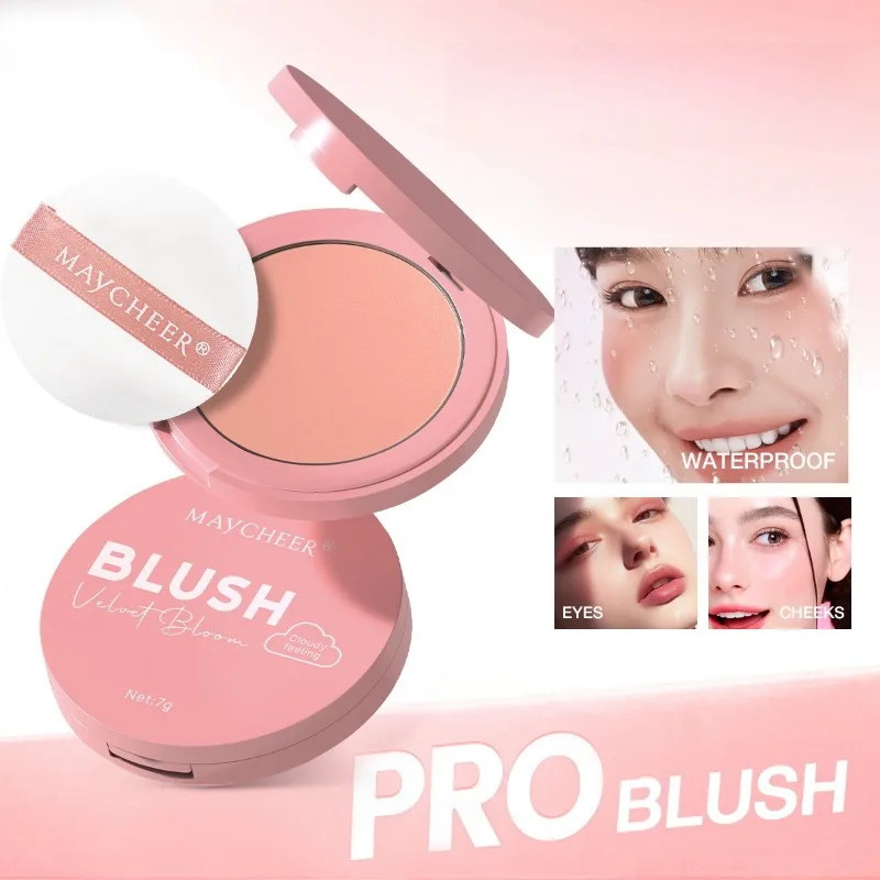 7g Soft Focus Fog Setting Powder Makeup Oil Control Powder Blusher Langdurige waterdichte poeder Gezichtsmake-up met spiegel