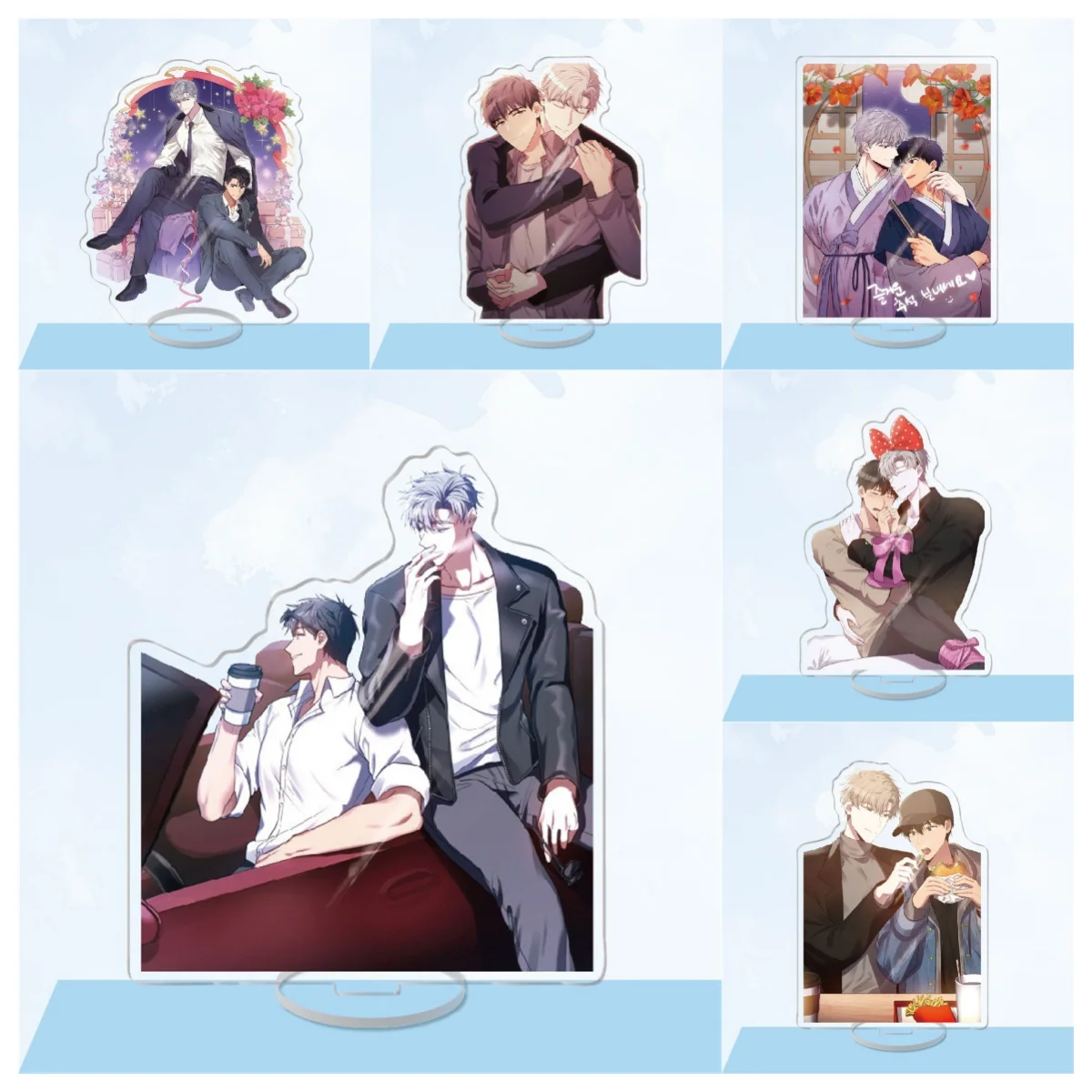 Anime Korean Passion  Acrylic 15cm Stand Keychain Decoration Desk Figure Display Fan Gift Goods Birthday Collection