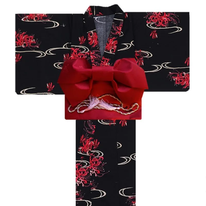 

Kimono Improved Japanese Bathrobe Style Student Photo Art Traditional Shooting Dress