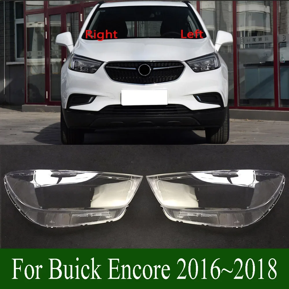 

Для Buick Encore 2016 ~ 2018 прозрачный абажур абажур передняя фара корпус крышка фары линза из плексигласа