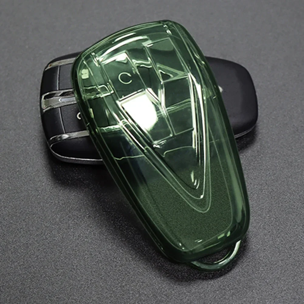 Green Wear Resistant Changan UNIT UNIK CS PLUS CS PLUS Car Key Case Fully Wrapped Green Scratch Resistant Soft TPU TPU