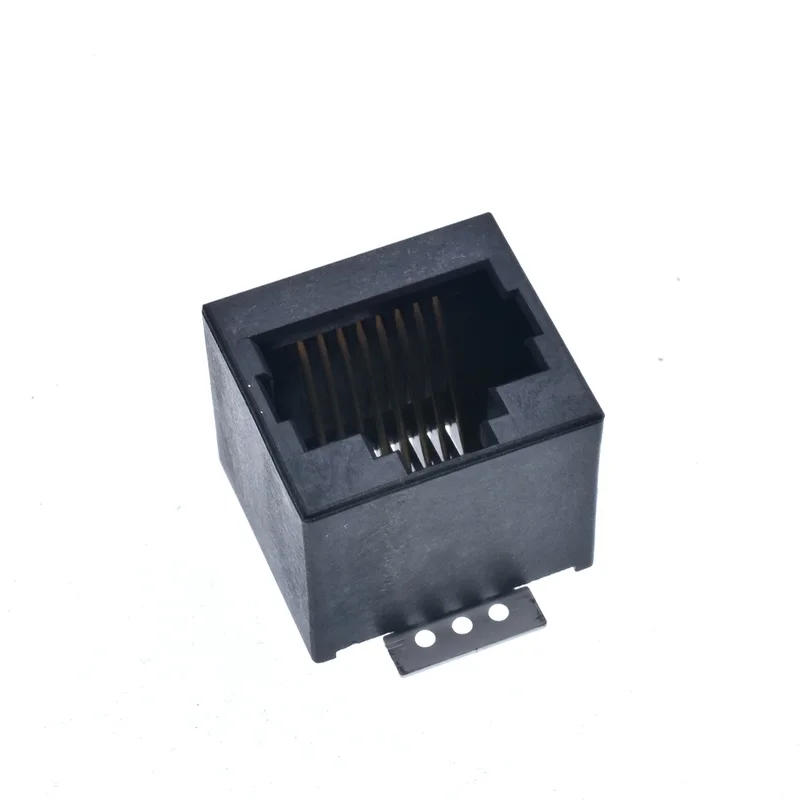 5PCS RJ45 SMD Network Socket  8P8C 180 Degree Vertical Network Port Connector