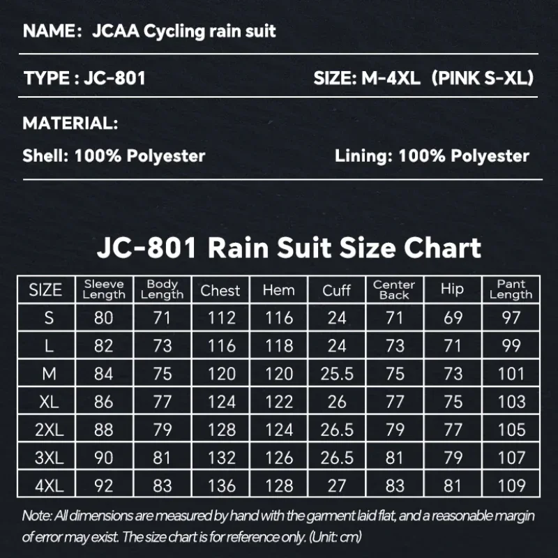 Reflective Motorcycle Rain Suit High Visibility Safety Design Jacket for Night Riding - Wearable Moto Raincoat