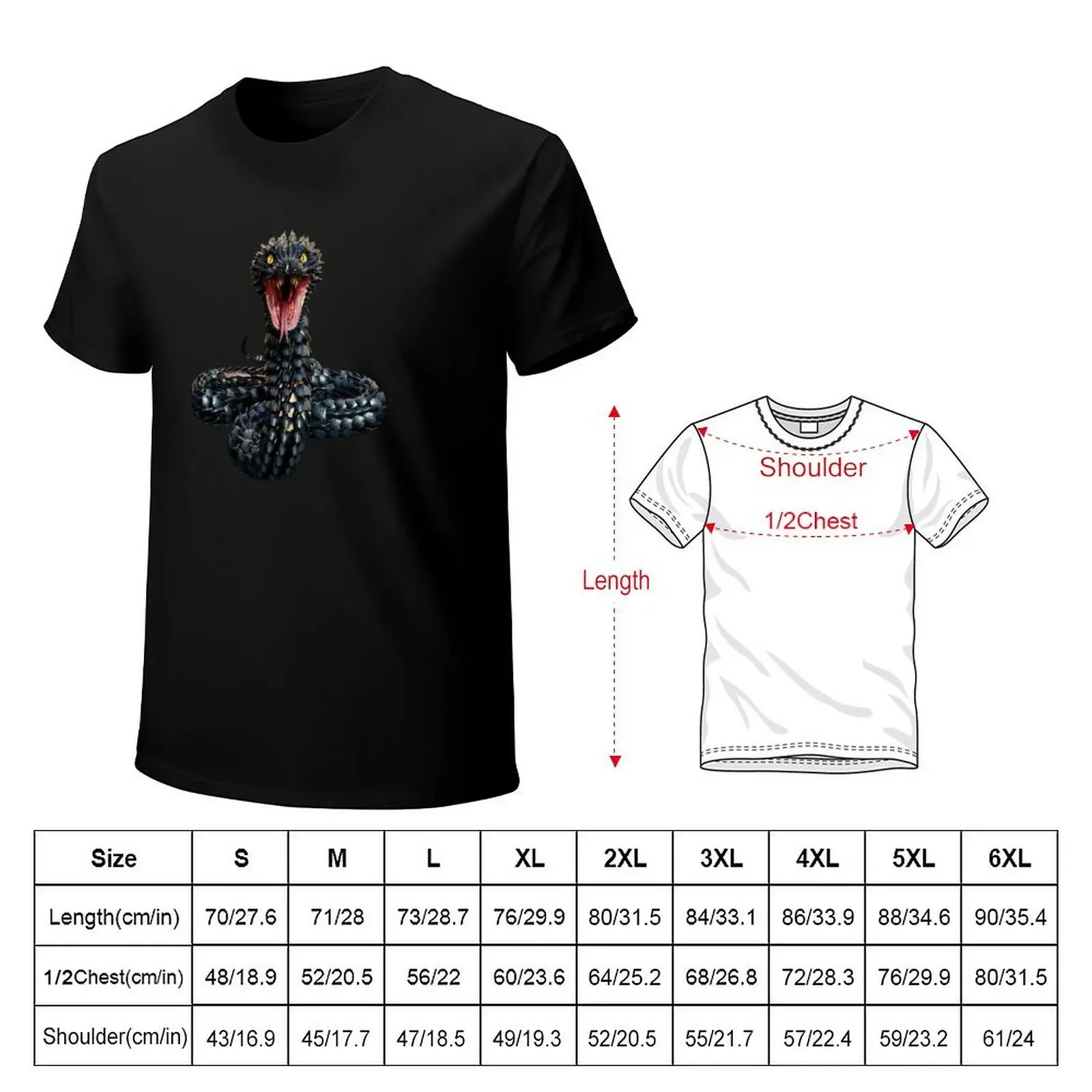 THE BASILISK T-Shirt tops sweat animal prinfor boys heavyweights t shirts for men cotton