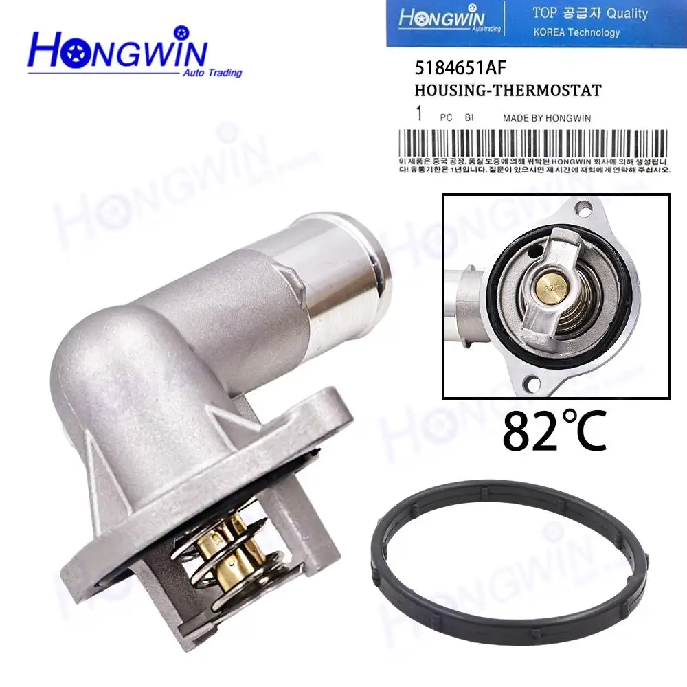 5184651AF 5184651AG 5184655AD Brand New Coolant Thermostat Housing For Jeep Grand Cherokee 2011-2018 Dodge Durango 2011-2015