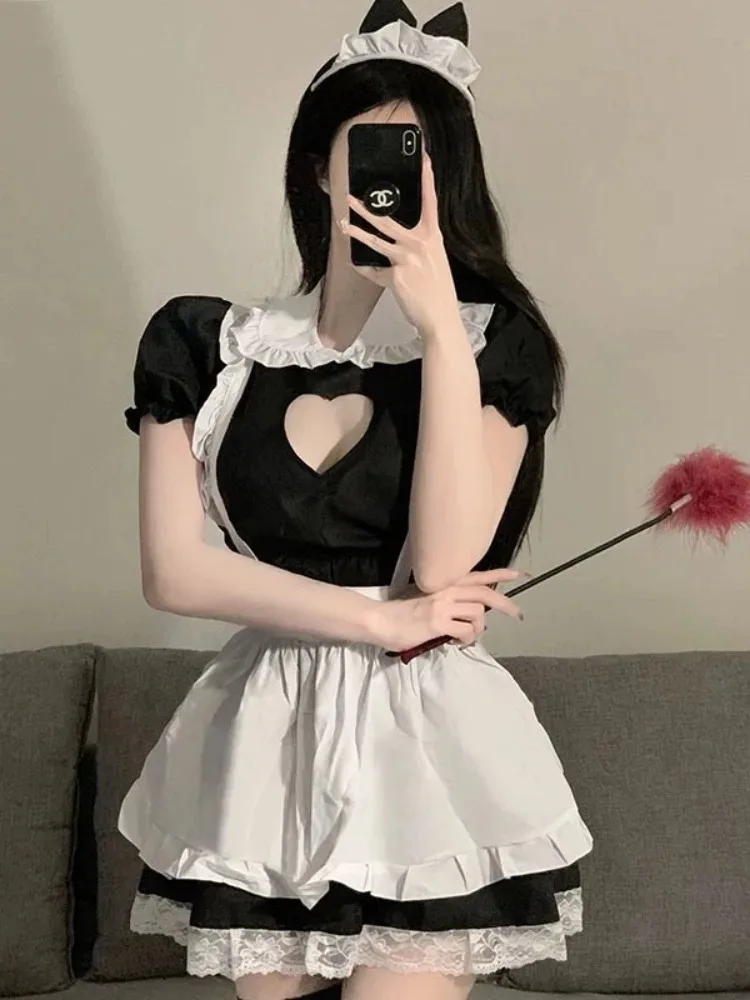 رداء Tablier De Servante Lolita Kawaii، زي تنكري مشهد D'anime Japonais، Tenue Demoiselle D 'honneur Maid مثير