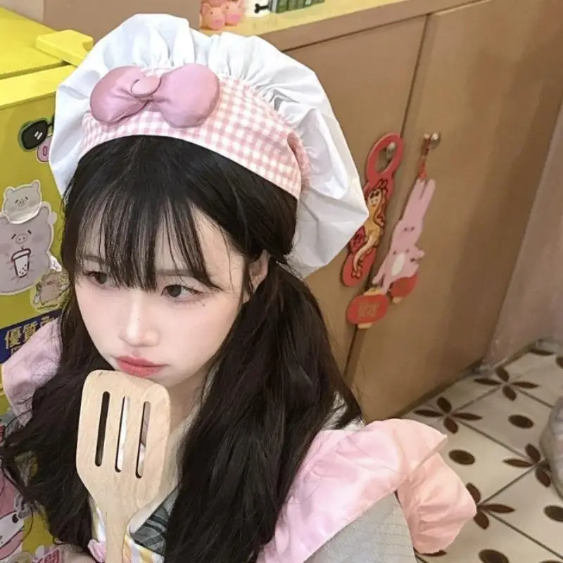 قبعة الطاهي ذات ربطة العنق المبهجة، قبعة الملك الفأر، دعامة تصوير كبيرة من مادة الشيف القطنية، أكسوارات الطهي #5