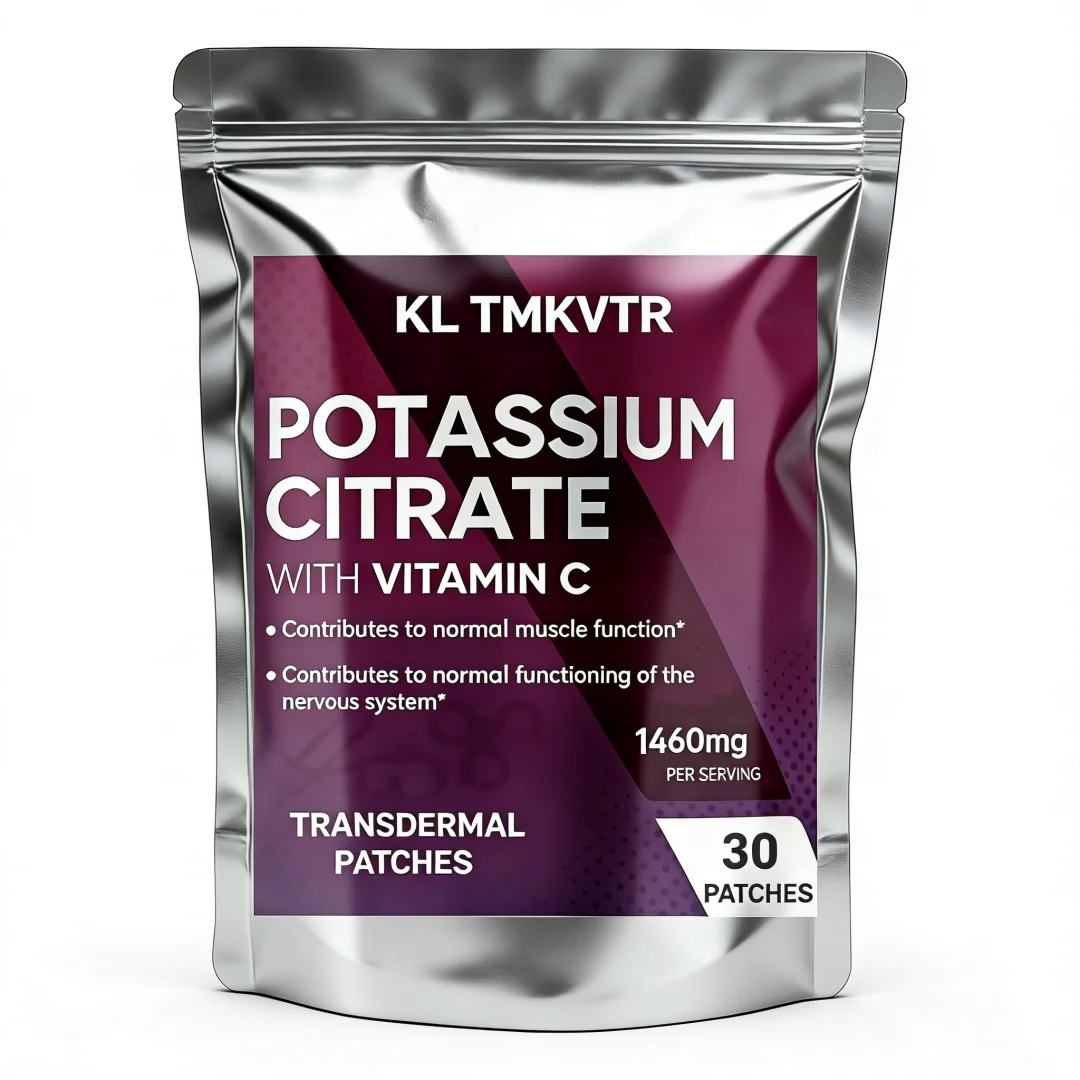 30 Patches Potassium Citrate Transdermal Patches With Vitamin C for Men & Women,Support Muscle &Immune