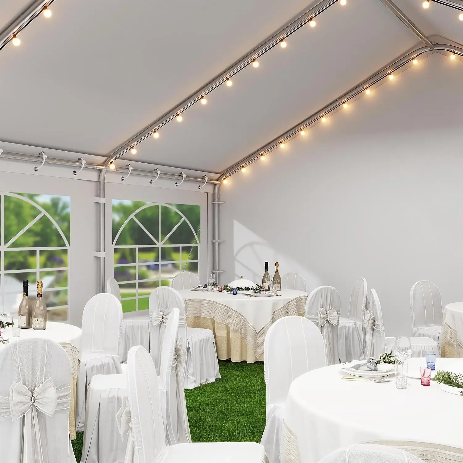 20x20 ft Outdoor Heavy Duty Party Tent Wedding Event Shelters, Customized