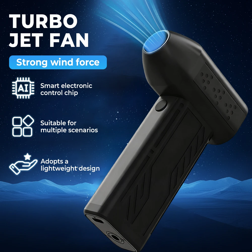 150,000 دورة في الدقيقة منفاخ الهواء الكهربائية توربو مروحة عنيفة فرش السيارات عالية السرعة توربو مروحة نفاثة USB قابلة للشحن منفاخ غبار قوي #1