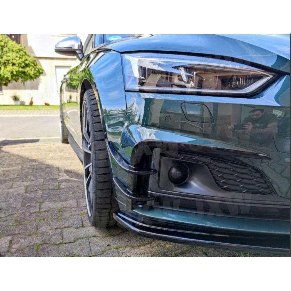 

Накладки-канарды JCHEY из карбона на передний бампер для Audi A5 Sline S5 2017-2019, элементы обвеса из FRP