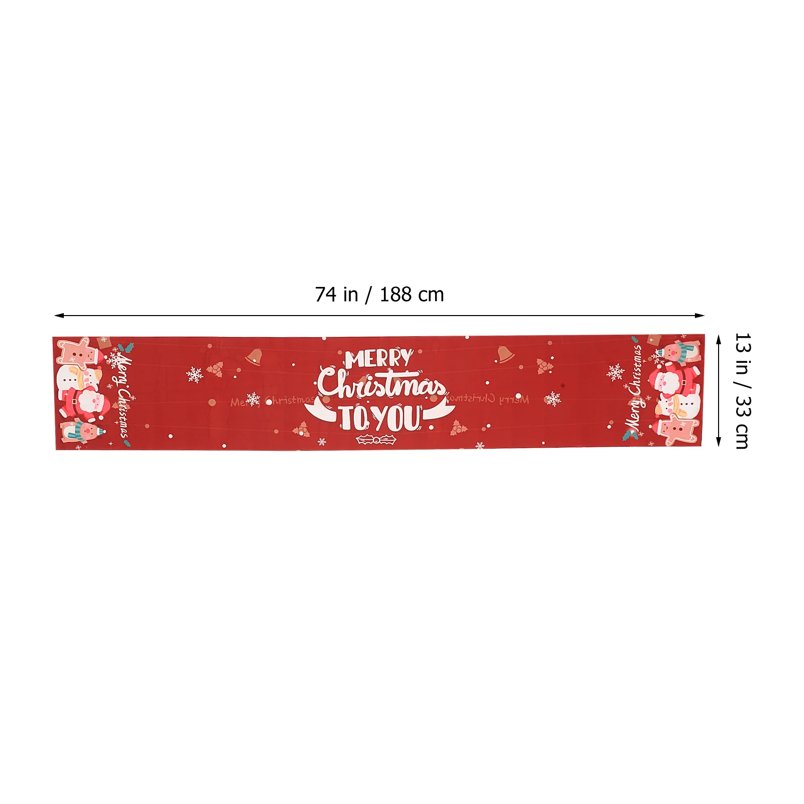

Christmas Decorations Holiday Table Flag Xmas Runner Party Mat European Style Creative Red Ornament