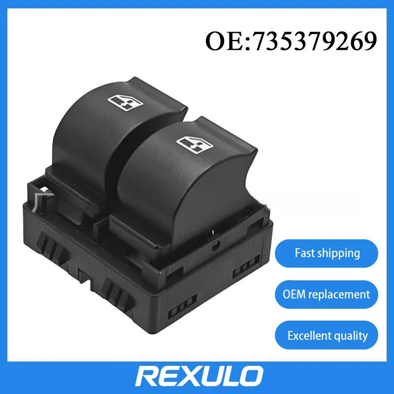 735379269 for 2005-2012 Fiat Lingya glass lifter single switch without panel