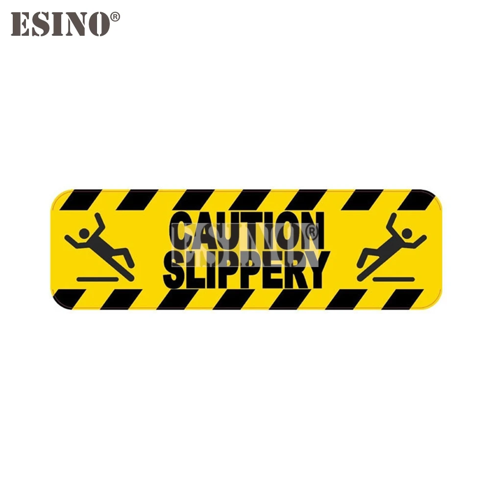 Car Styling Creative Funny Warning Caution Slippery Sticker Cartoon PVC Decal Waterproof Car Body Pattern Vinyl