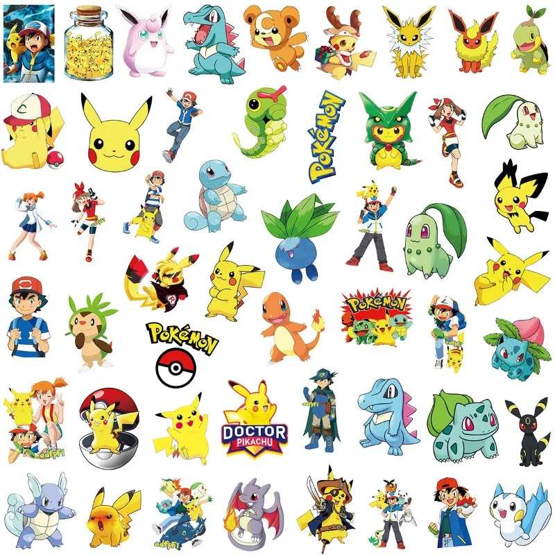 100PC Japan Comic Stickers Vinyl Waterproof  Cute Reusable Water Bottle Laptop Stickers Skateboard Party Supplies