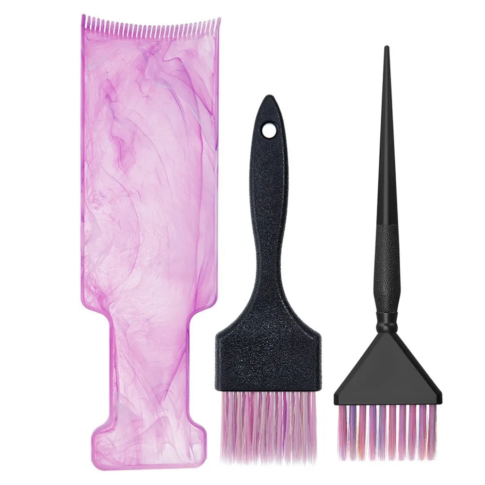 

3/8pcs Professional Hair Styling and Highlight Dyeing Set Hairdressing Tools Ear Protector Hair Dye Brush DIY Mixing Stick