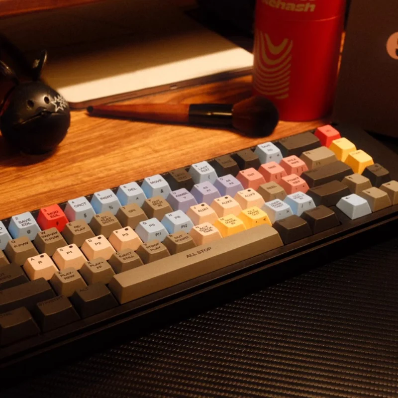 FBB S9000 Retro Keycaps ด้านข้างแกะสลัก PBT วัสดุเชอร์รี่ระเหิดความร้อนที่กําหนดเองเพลาแม่เหล็กคีย์บอร์ด Keycap