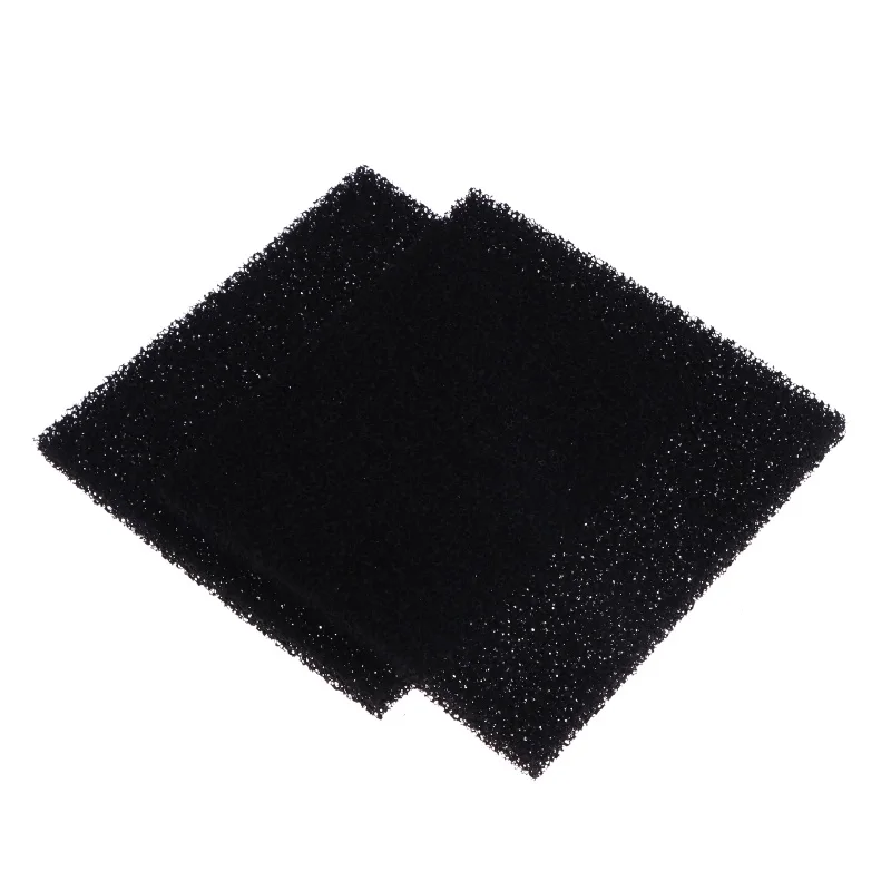 New 5Pcs 13*13*1CM Universal Black Activated Carbon Foam Sponge Air Filter Impregnated Sheet Pad Filter Sponge Pads