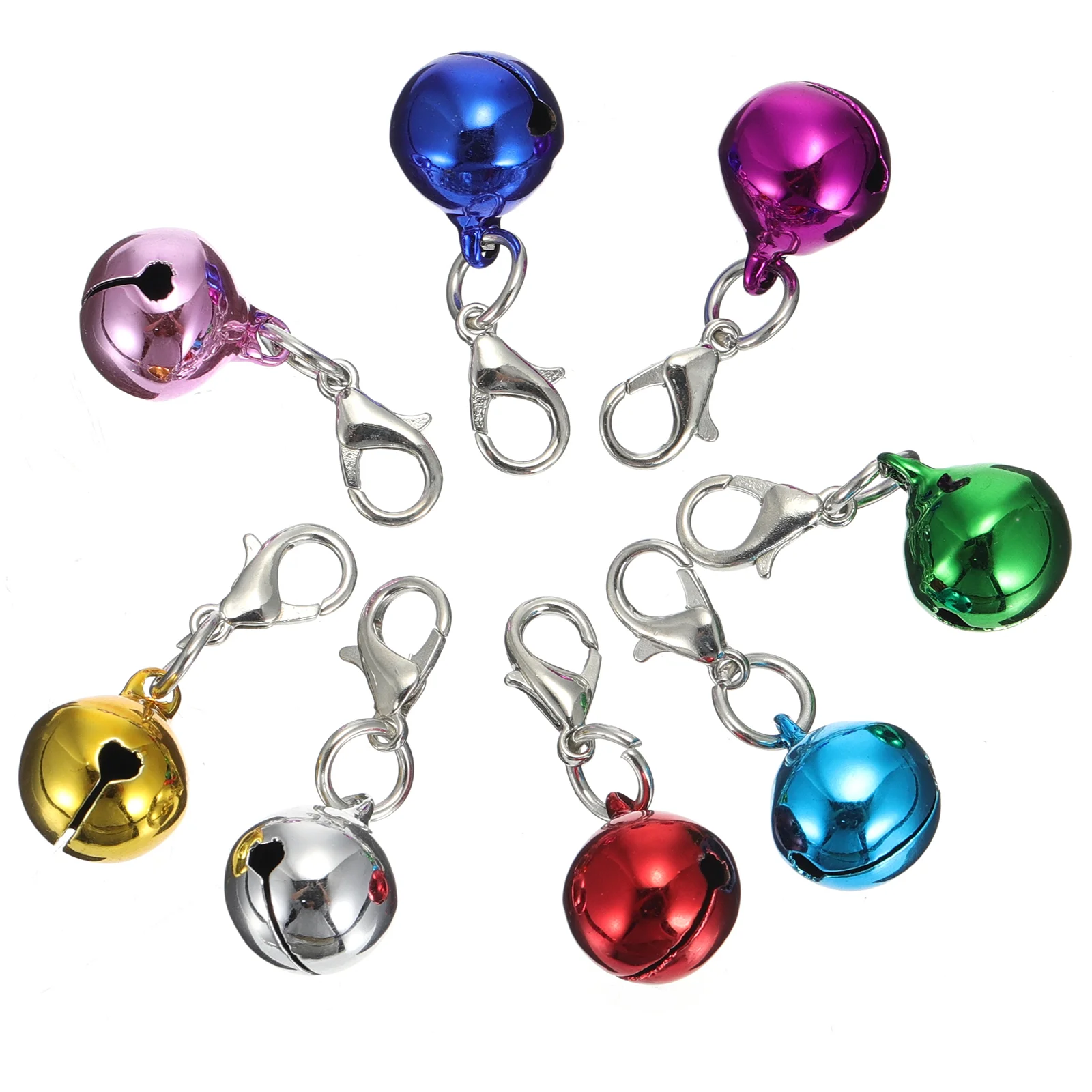 

24 Pcs Bell Keychain Keys Cute Bells Decoration of The Lid Electroplated Keyring Creative Decorative Pendant