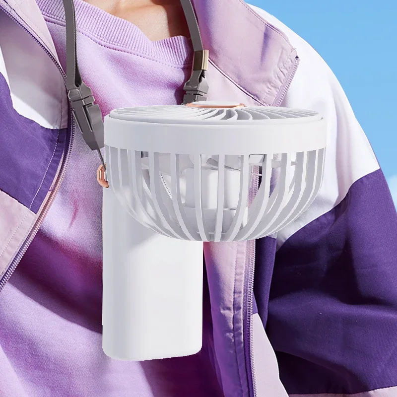 مروحة محمولة، بطارية 2000 مللي أمبير في الساعة قابلة لإعادة الشحن، 5 سرعات، شاشة LED للرياح، مروحة سفر صغيرة شخصية مع هدية أساسية