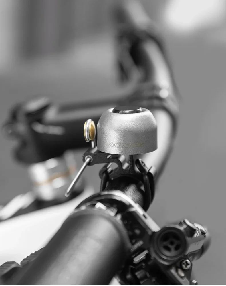 ROCKBROS Lokaler Versand Fahrradklingel 100dB Warnton Kupfer-Aluminium-Legierung Wasserdicht Ultraleicht Laute Fahrradklingel Fahrradzubehör – Detail 11